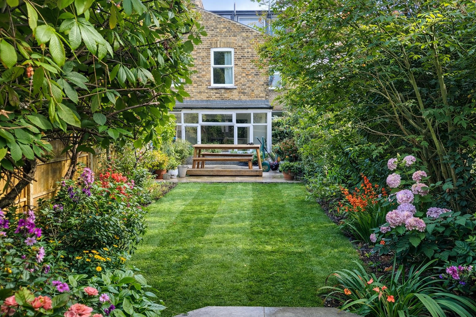 Fencing and soft landscaping